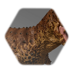 Realistic Carnotaurus puppet