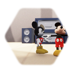 Me and my mickeys are going to dance in the Stage!!!