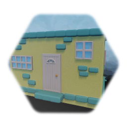 Lowpoly yellow house