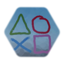 PlayStation Face Buttons Painting