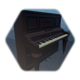 Victorian Upright Piano - Playable Version