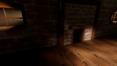 The blades within blank room