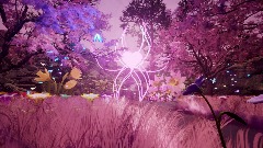 <clue>  Pink relaxing forest
