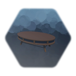Coffee Table - Wooden - Oval