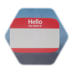 Hello name tag