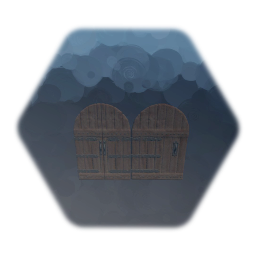 Wood castle doors