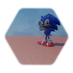 Sonic corriendo en la qué hice la creación pasado ve a verlo