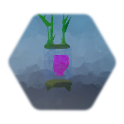 Skylanders floating Shadowgrass Crystall