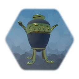 Urn with Gold Trim