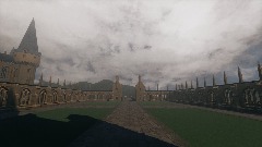 Hogwarts Viaduct courtyard