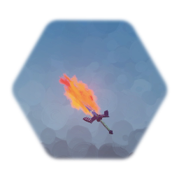 Sword with fire