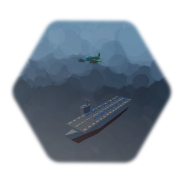 American Carrier and a Bomber