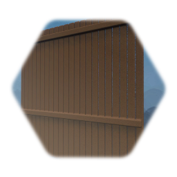 Tall wooden fence