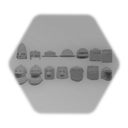 Medieval fantasy helmets