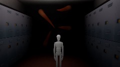 Horror school corridor