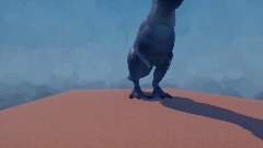 A Donkey rickrolls a dinosaur