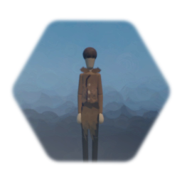 コートの男