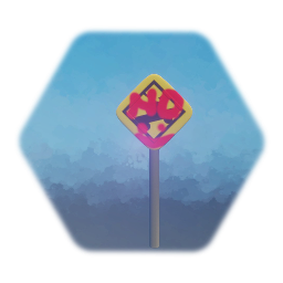 Vandalized sign