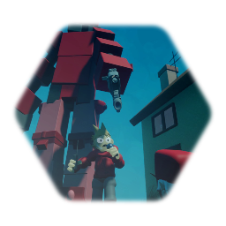 Tord and his giant robot