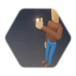 First Person w/phone light source