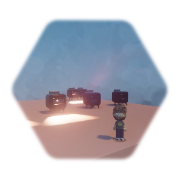 Stove with working doors