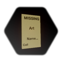 Missing persons poster