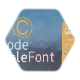 Font New Bubble Font in Text Display/Unicode\xf8fe; Directions