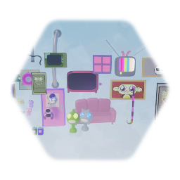 Invader Zim style house objects