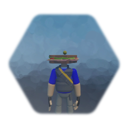 Blu Heavy Sandwich Head TF2