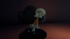 Squidward On a Chair