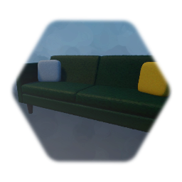 Velvet Sofa with cushions