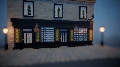 Pub exterior with sound effects