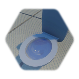 Working Realistic Toilet White Seat Version