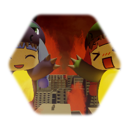 双子怪獣アカネゴン&アオイドン