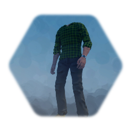 Remix of AVERAGE JOE. Male Basic Puppet w\ hands and clothes 1S