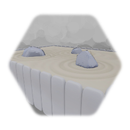 Japanese rock garden (Jardin Zen)