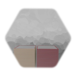 Gebäude formen mittel groß. Gelb Rot ohne dach