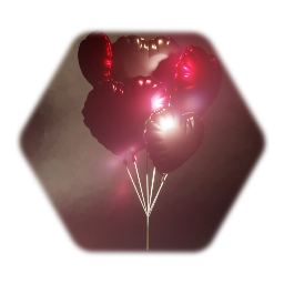 Heart Shaped Balloons Realistic Balloon