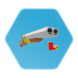Low-Poly Double Barreled Shotgun