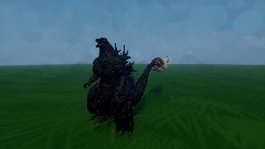 Mothra bites Godzilla's tail