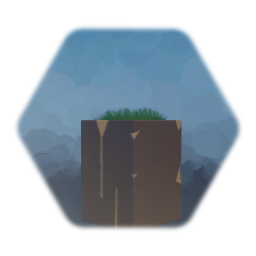 Grassy wood block