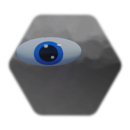 Cartoon eye 2 blue