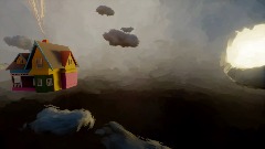 In the Clouds- A Scene from Up