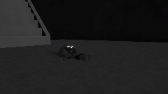 Cyber falls down the stairs