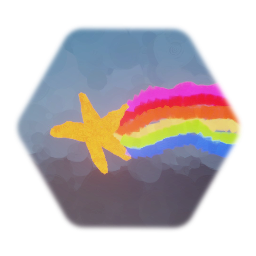 Shooting star sticker