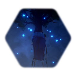 Flying tree with orbs