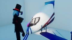 Wario stays with peach and black hat