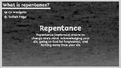What is Repentance & Sin