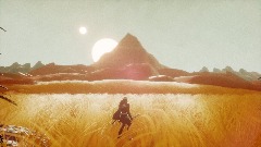 Mountain and Suns