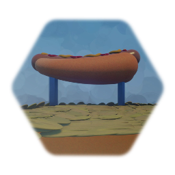 Bikini bottom hot dog stand